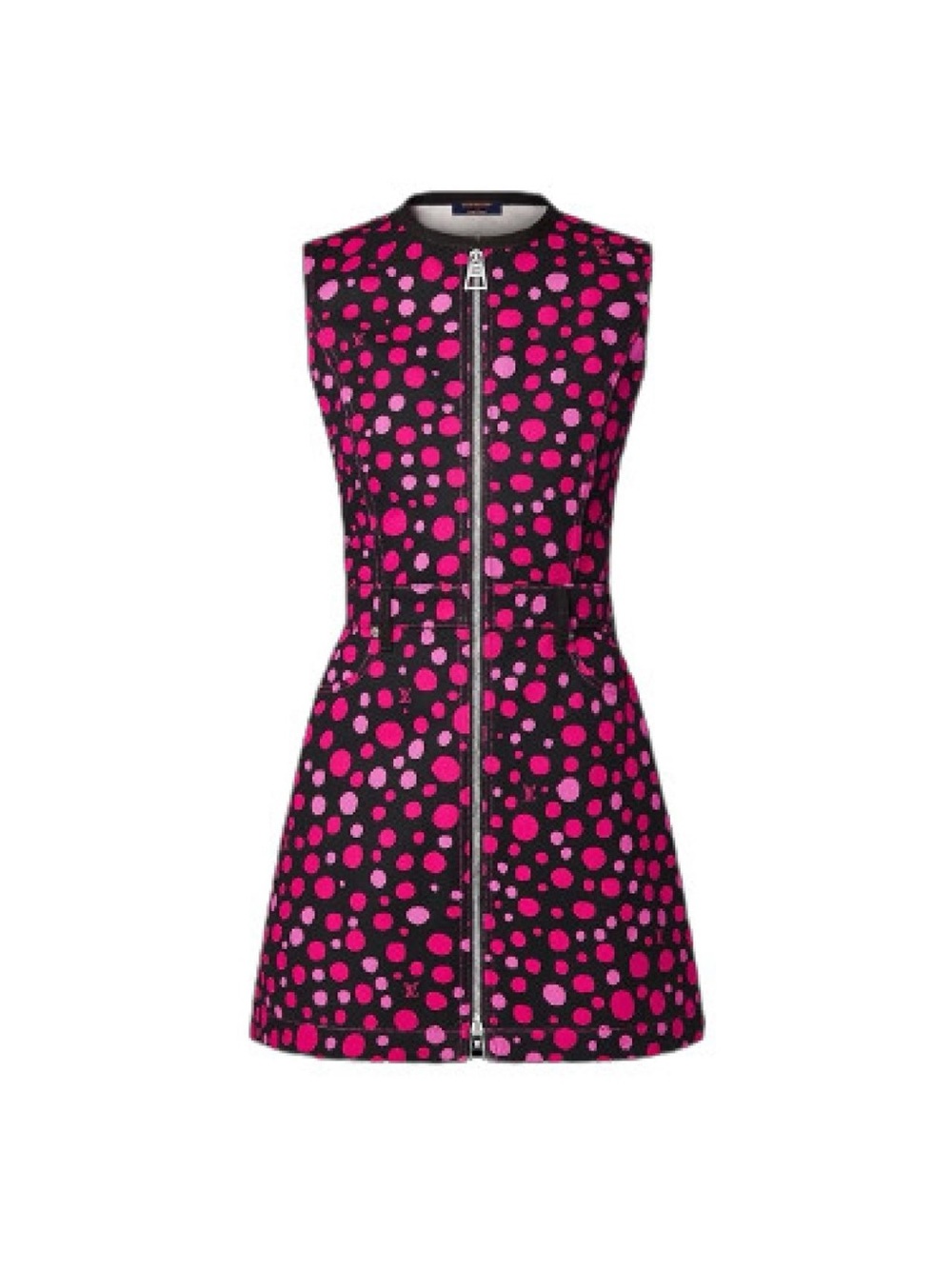 Louis Vuitton x Yayoi Kusama 2023 Infinity Dots Zip-Up Dress FR 36